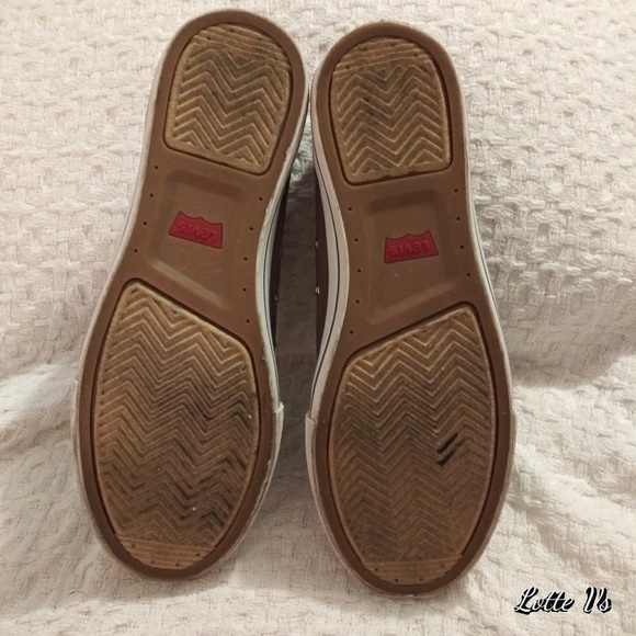 Levi's Brown Canvas Sneakers sz 11 - Picture 7 of 8